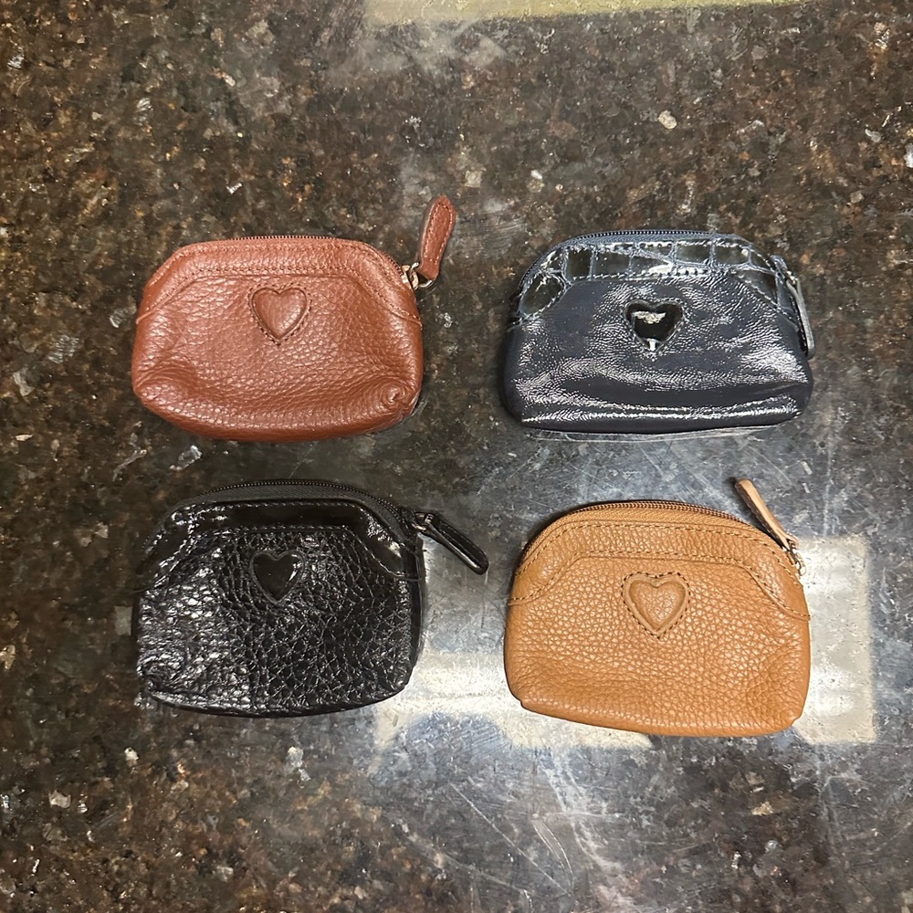 10 each 1 left New Leather Women's Coin purses. New. Excellent gifts! Brown left